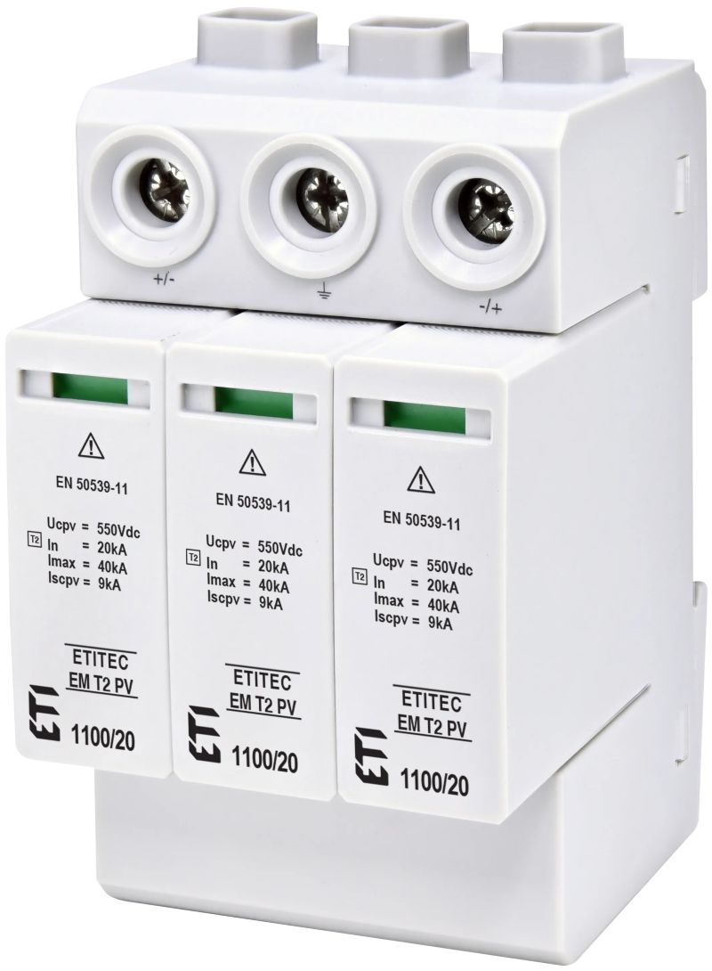 ETI 2440623 ETI odvodnik prenapona M T2 PV 1100V DC 20kA Y TIP 2