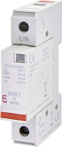 ETI 2442952 ETI odvodnik prenapona V T2 255/20 1+0