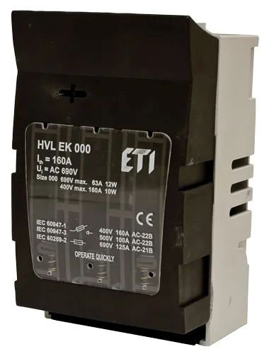 ETI 1701000 ETI osiguračka rastavna sklopka HVL EK 000 3P M8